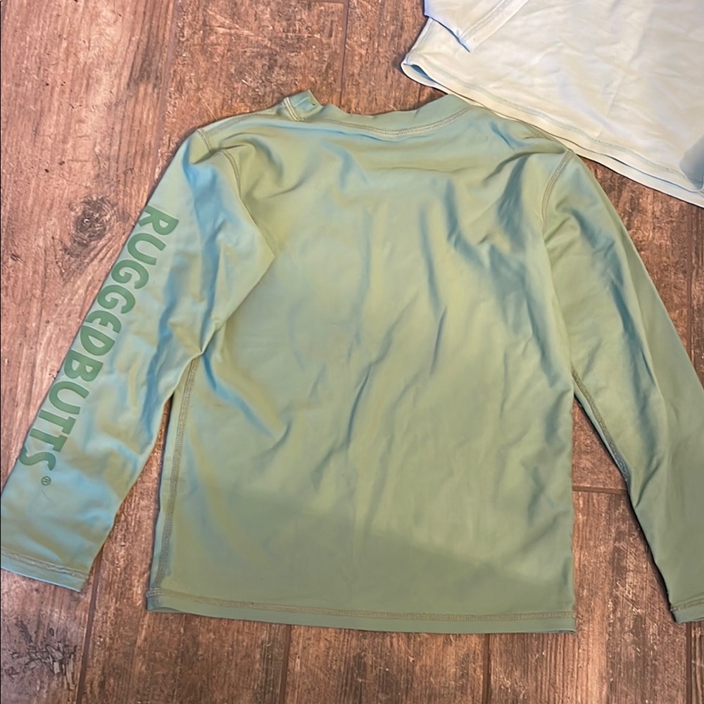 Rugged Butts Green Long Sleeve Shirts and Patterned Shorts Set Size 6 - Picture 8 of 12